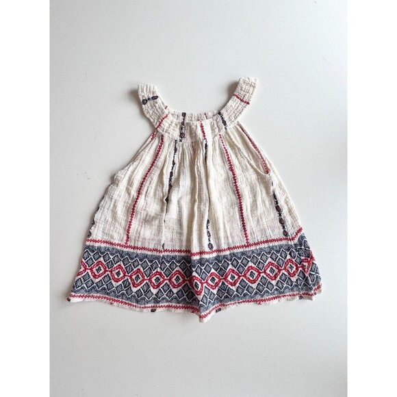 Girl's Anthropologie RAGA Graphic Embroidered Cotton Gauze Tent Dress, Size S - Picture 1 of 10